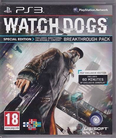 Watch Dogs Special Edition - PS3 (B Grade) (Genbrug)